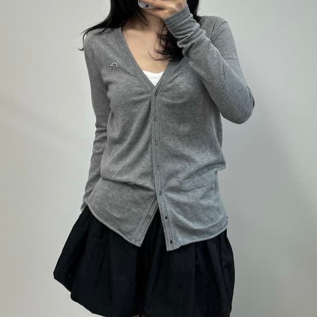 라코스테 그레이 가디건