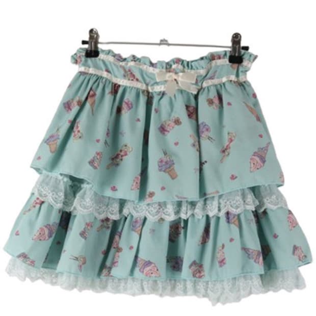 axes femme mint mini skirt 민트 캉캉 미니스커트