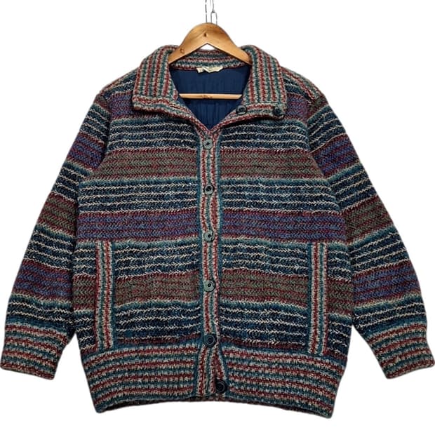 미쏘니 패턴 니트 자켓