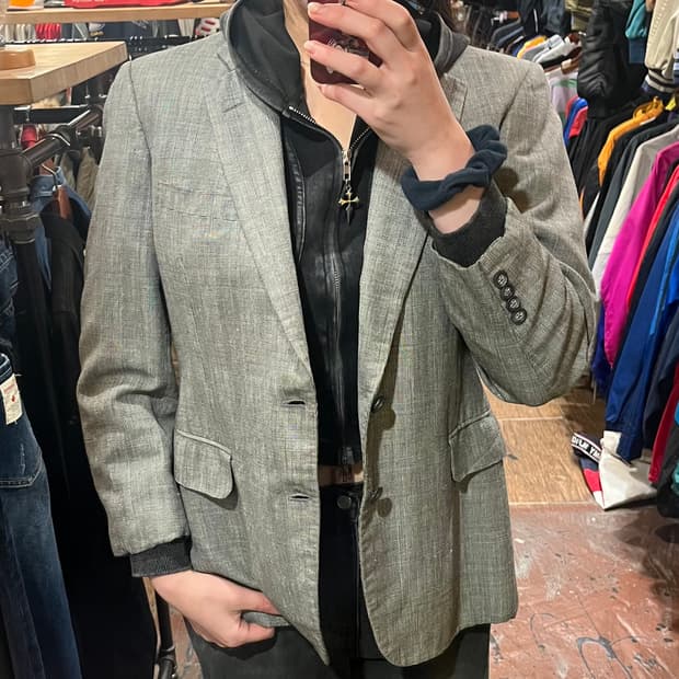 [HI] 빈티지 블레이져 자켓 그레이
