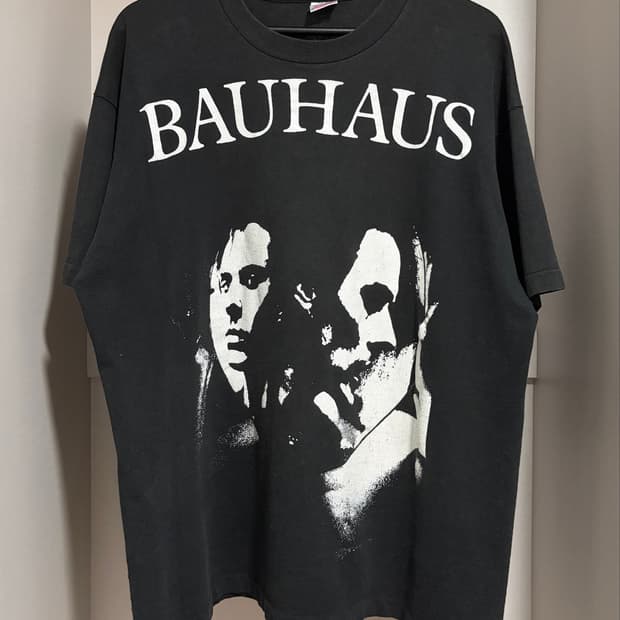빈티지 80s/90s 바우하우스 Bauhaus 밴드 티셔츠