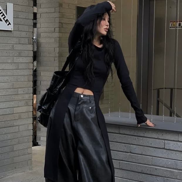 트리밍버드 Backless strap long sleeve