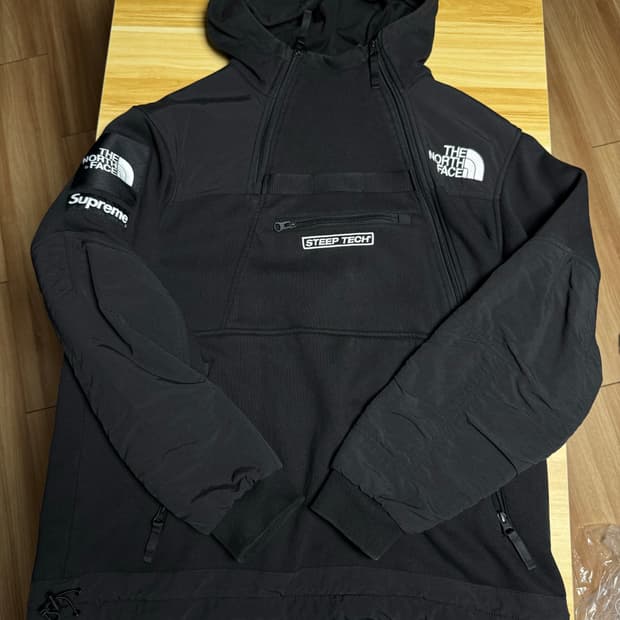16ss 슈프림 노스페이스 스팁테크 플리스 후드 L