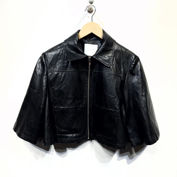 일레븐에이엠(11AM)레더 크랍 점퍼