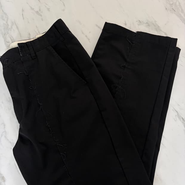 올드파크 배기 워크팬츠 블랙 XL