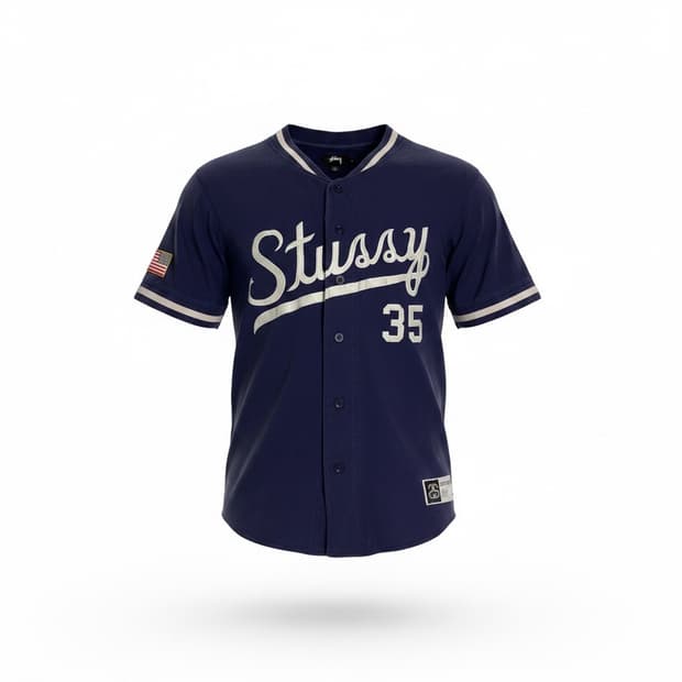 스투시 베이스볼 셔츠 L