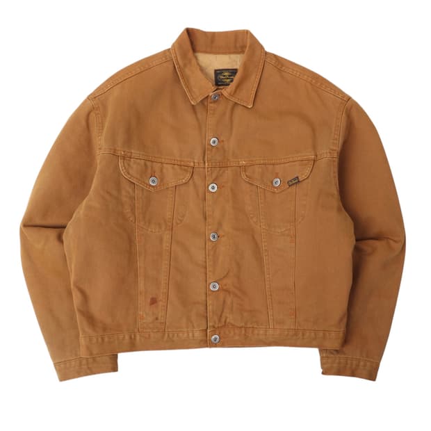 93fw 베네통 헤비웨이트 퀄팅 트러커 데님자켓