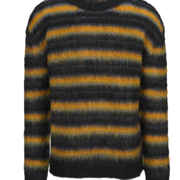 마르니 21fw 모해어 스트라이프 니트