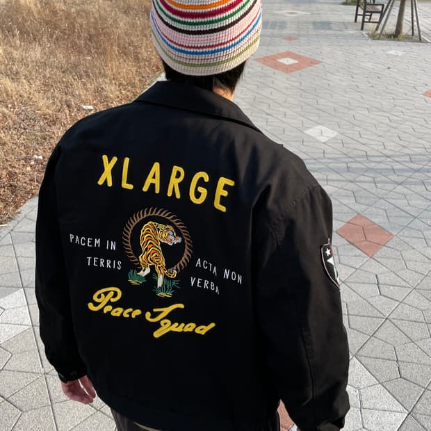 (희귀)엑스라지 타이거 자수 재킷