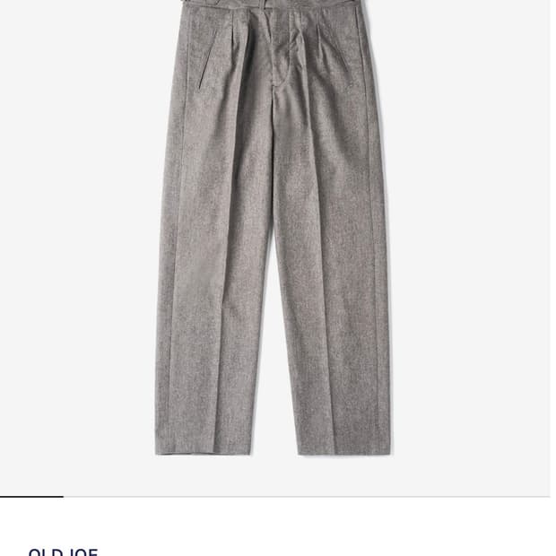 [Old Joe] 더블 플리츠 스마티 트라우저 타우페 34