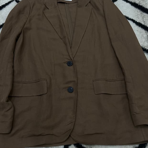 [55]스튜디오톰보이 린넨 블레이저/브라운