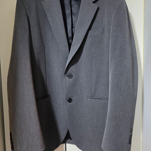 무탠다드 릴렉스드 베이식 블레이저 미디엄 그레이 XL