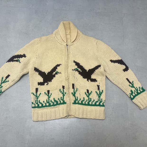 1960s 빈티지 울 코위찬 판매 합니다