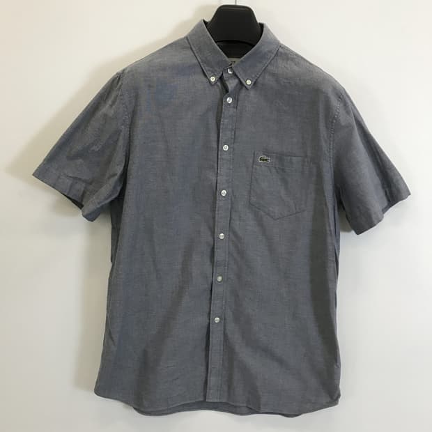 라코스테 레귤러핏 반팔셔츠 그레이 [110]