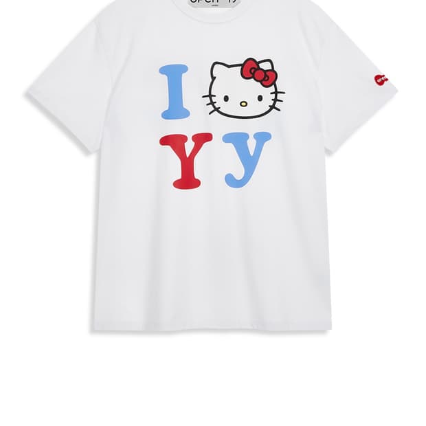 오픈와이와이 HELLO KITTY X YY T-SHIRT, WHITE