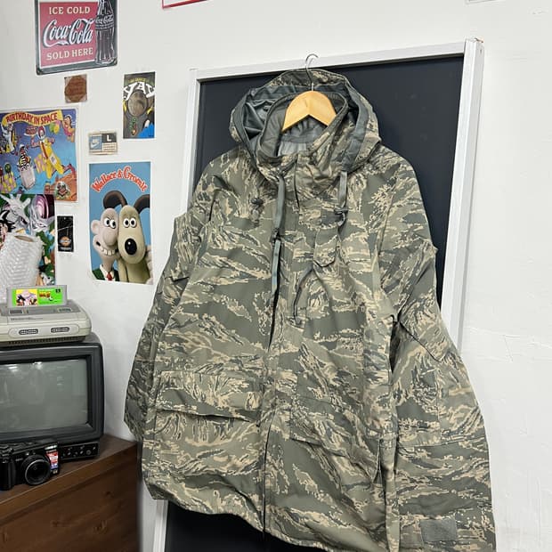 Military 미공군 APECS 타이거 스트라이프 고어텍스 파카