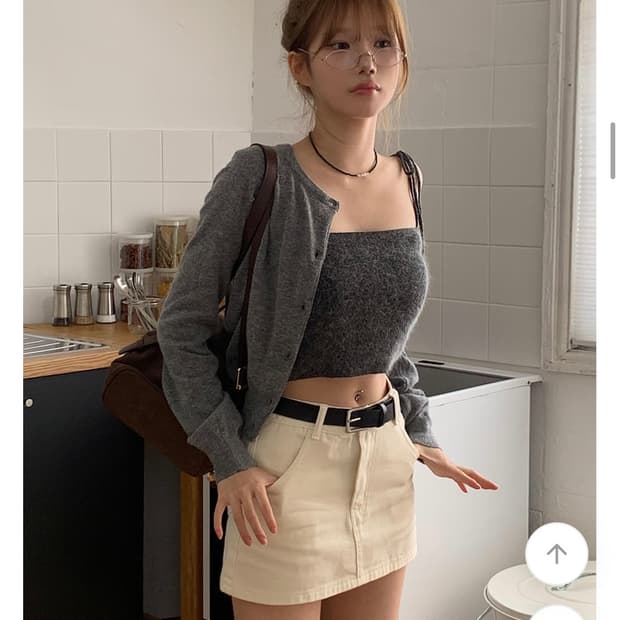 모디무드 코튼 스커트 팬츠