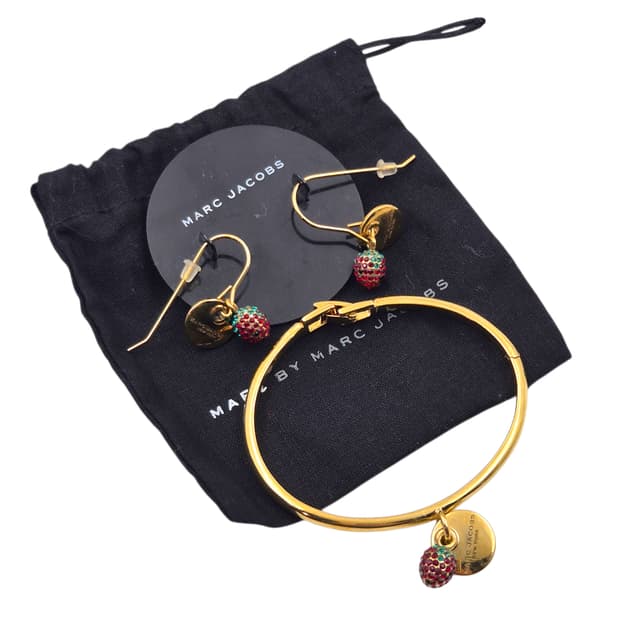 08s 마크제이콥스 파베 딸기 코인 뱅글&이어링 세트