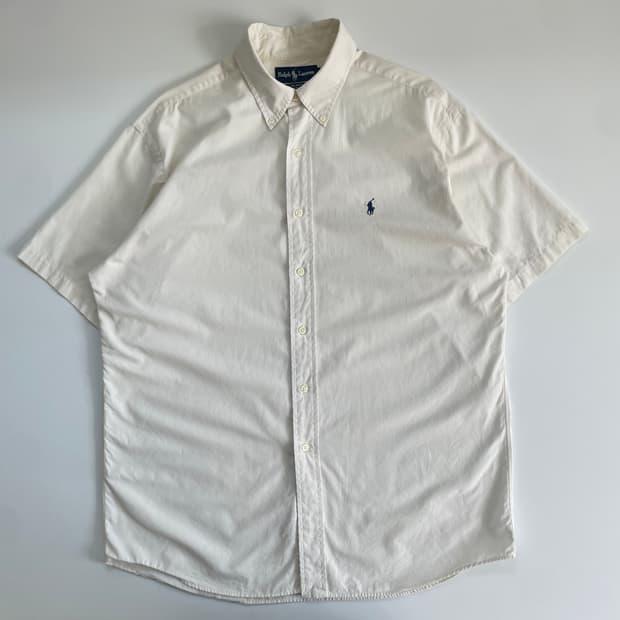 Polo 폴로 랄프로렌 크림화이트 오버핏 히프셔츠