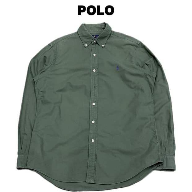(M) 랄프로렌 옥스포드 셔츠 그린