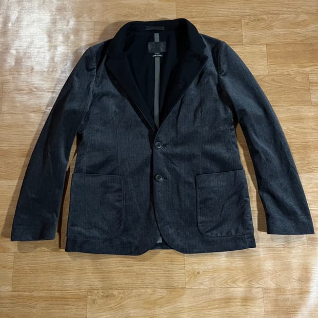 [105] 조르지오 알마니 글렌체크 벨벳자켓