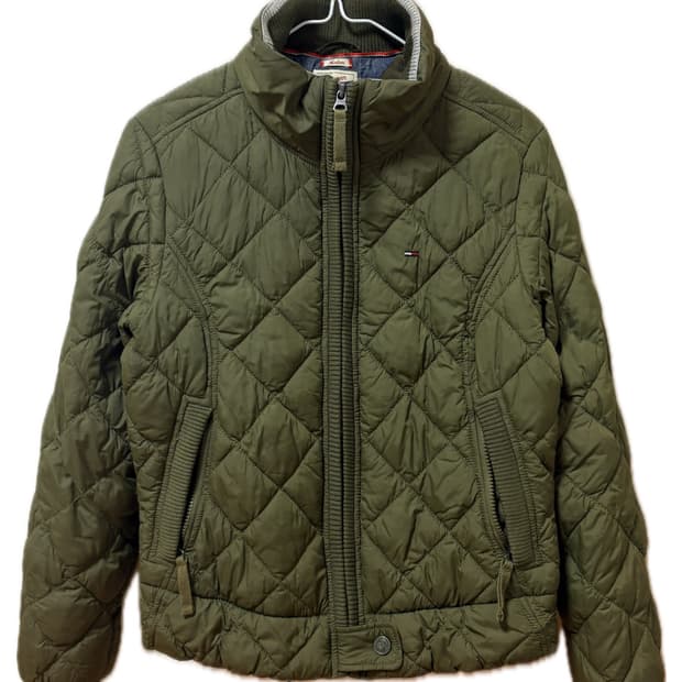 타미힐피거 퀼팅 점퍼 자켓 M