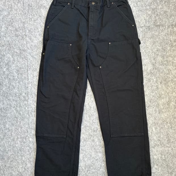 [33]칼하트 B136 BLK 블랙 더블니 카펜더 팬츠