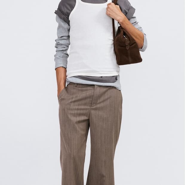 렉토 26SS 플레어핏 수트 팬츠 슬랙스 세피아