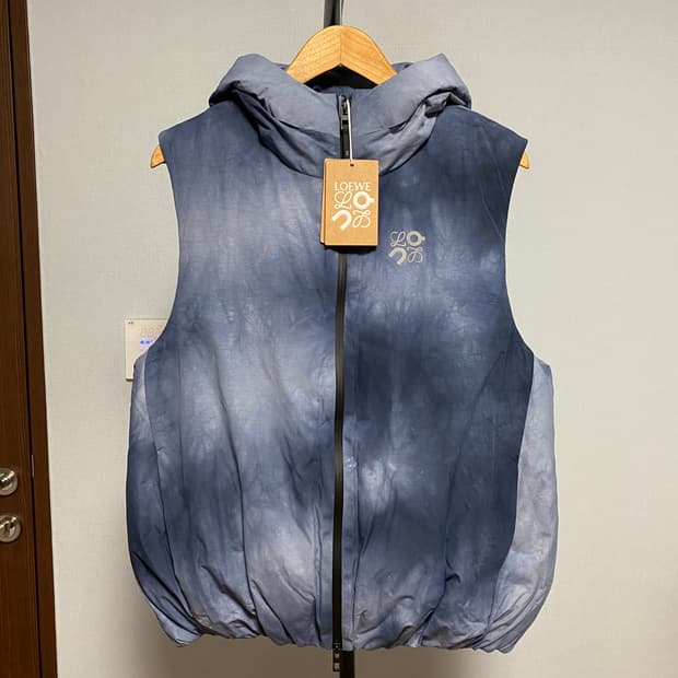 [XS] 로에베 x 온 러닝 테크니컬 쉘 퍼퍼 패딩 베스트 블루