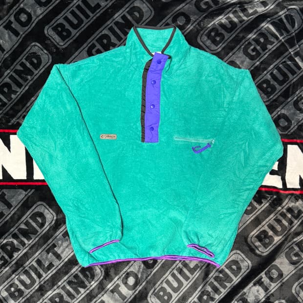 콜롬비아 쿼터 스냅 티 플리스 풀오버 민트 블랙 퍼플