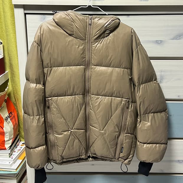 Gu 언더커버 패디드 퀼팅 재킷 S [베이지]