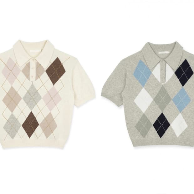 그로브 NIKO 니트 아이보리, 그레이