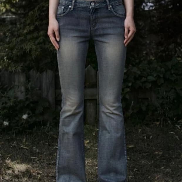 보헤미안서울 부츠컷 데님 팬츠 블루 S