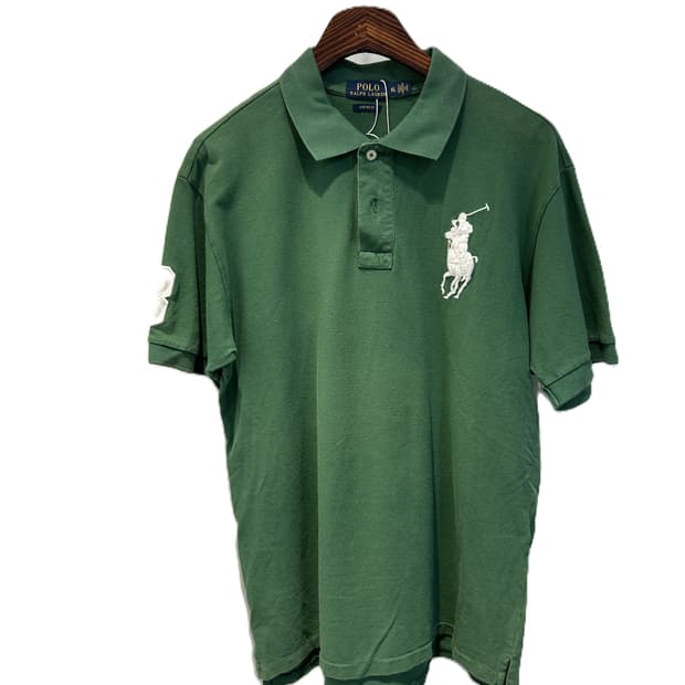 폴로 랄프 로렌 빅 포니 메시 폴로 셔츠 그린