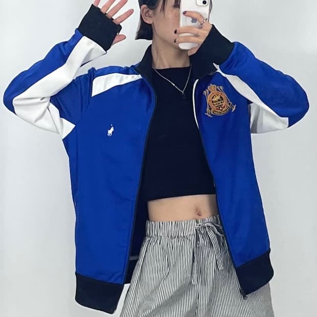 [L]폴로 블루 트랙탑 집업소소CK7767