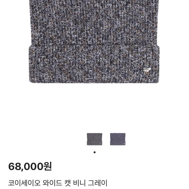 코이세이오 와이드 캣 비니 그레이