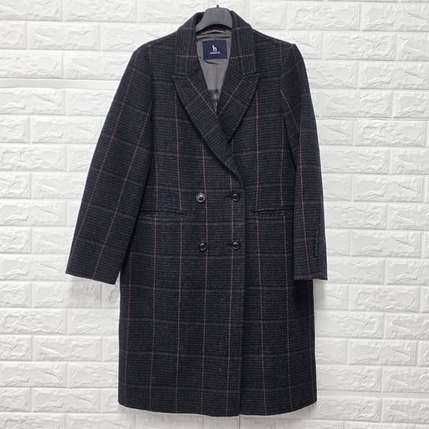 택포// 헤지스 캐시미어 더블 코트 95