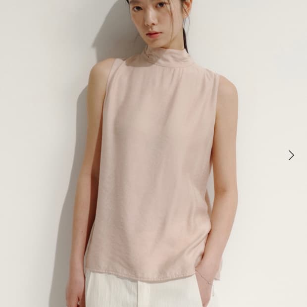 시에 Sie 센느 백 타이 블라우스 샐먼핑크 S