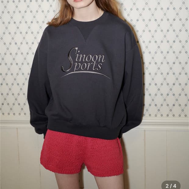 시눈 SINOON sports crop sweatshirt