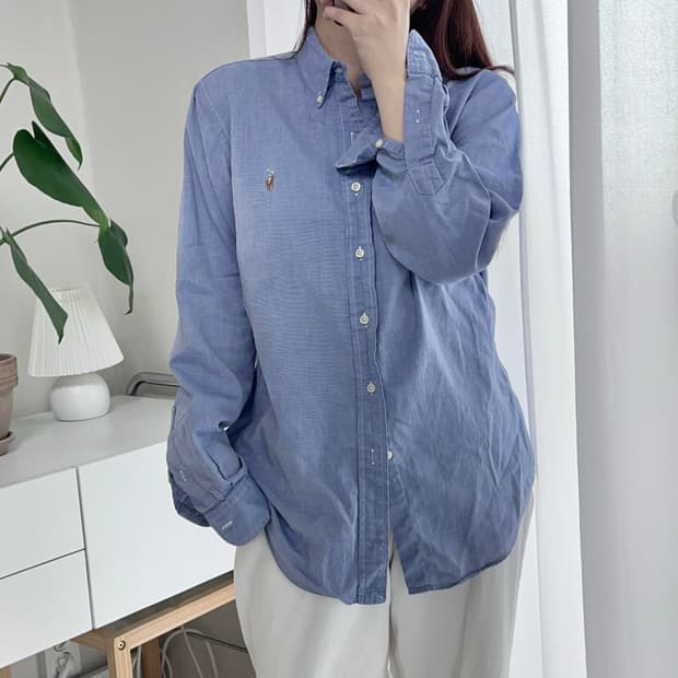 폴로 보라빛블루 / 멀티포니 셔츠 [ S(170/92A) ]