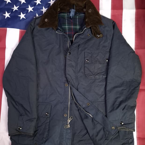 오리지날 랄프로렌폴로 타탄체크 왁스 자켓