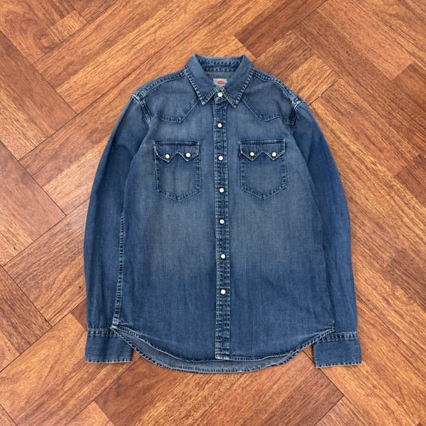 M 리바이스 데님 웨스턴 남방 셔츠 