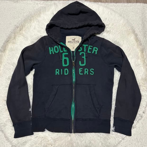홀리스터 그린포인트 후드집업