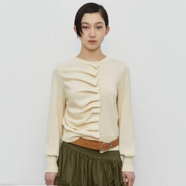 버뮬라 코튼 프릴 가디건