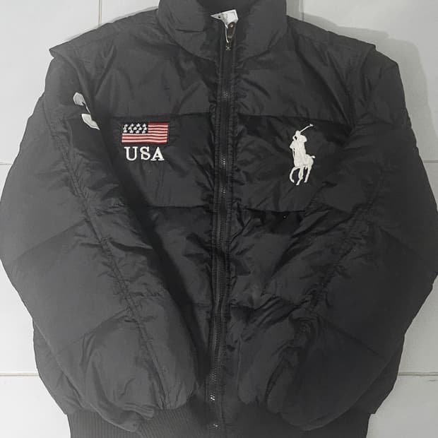 폴로 빅포니 USA 성조기 패딩