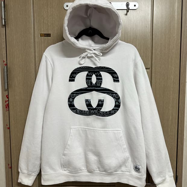 Stussy 스투시 화이트 후드티 M