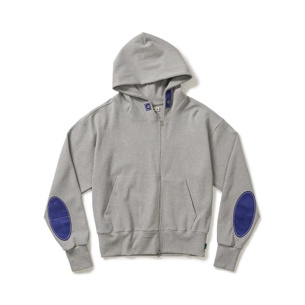 Writer Hooded Zip-Up / Melange Gray