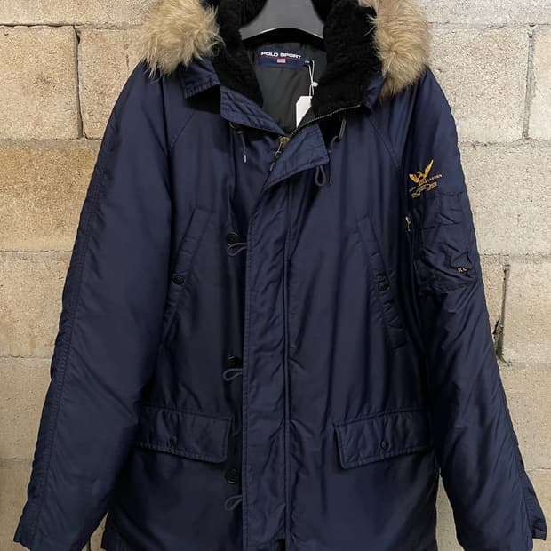 폴로 스포츠 네이비 N3-B 다운 파카 