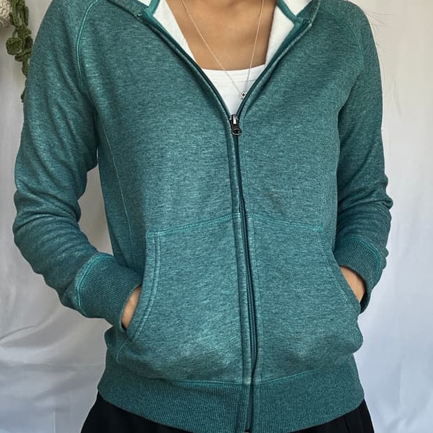 빈티지 기모 후드집업