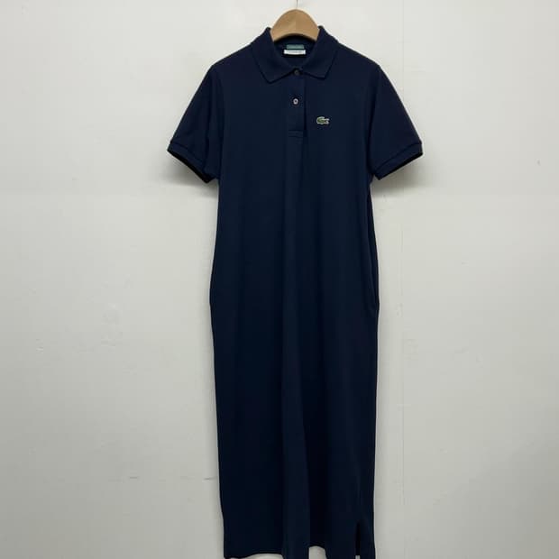 라코스테 재팬 네이비 피케 롱 원피스